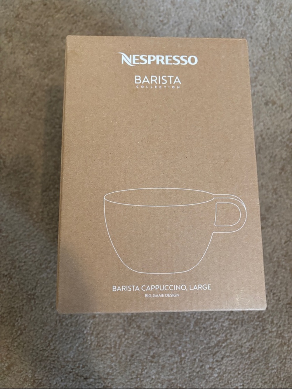 Nespresso cappuccino latte cups set of 2